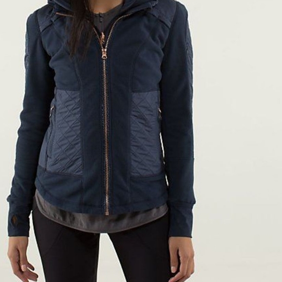 LULULEMON Navy FLEECEY KEEN JACKET - Picture 2 of 11